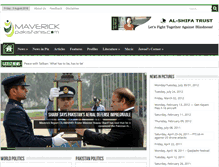 Tablet Screenshot of maverickpakistanis.com